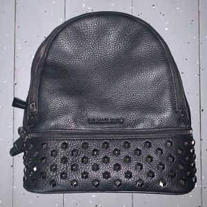 Black leather Michael Kors Backpack ✨